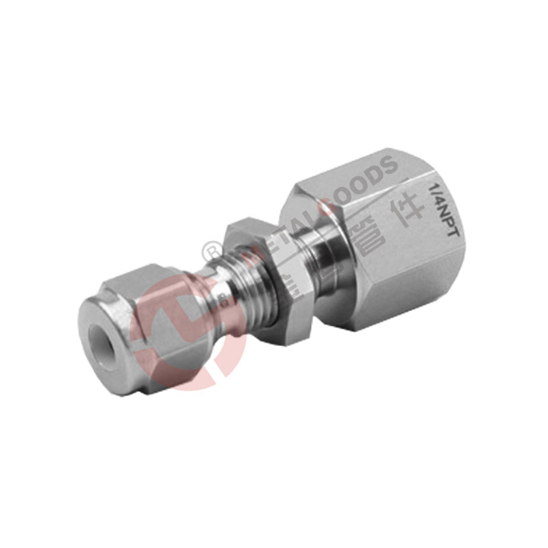 内牙穿板直通卡套接头 | Bulkhead Female Connector